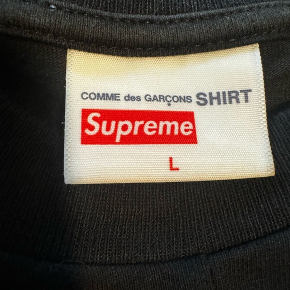 Supreme Comme Des Garçons Box Logo Tee (L) - Picture 3 of 4